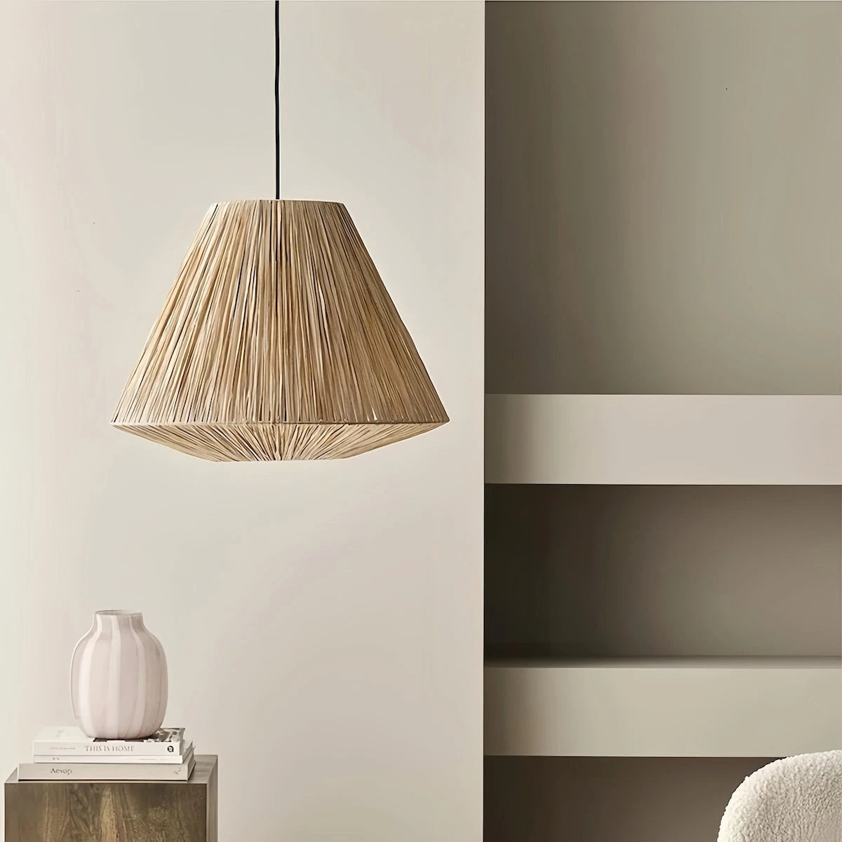 Straw Pendant Light — product view 1