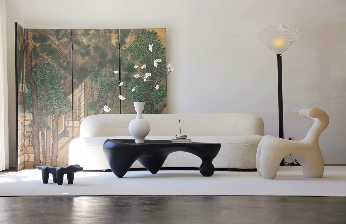 Sculptural Resin Coffee Table & Snail Chair Collection — view 4