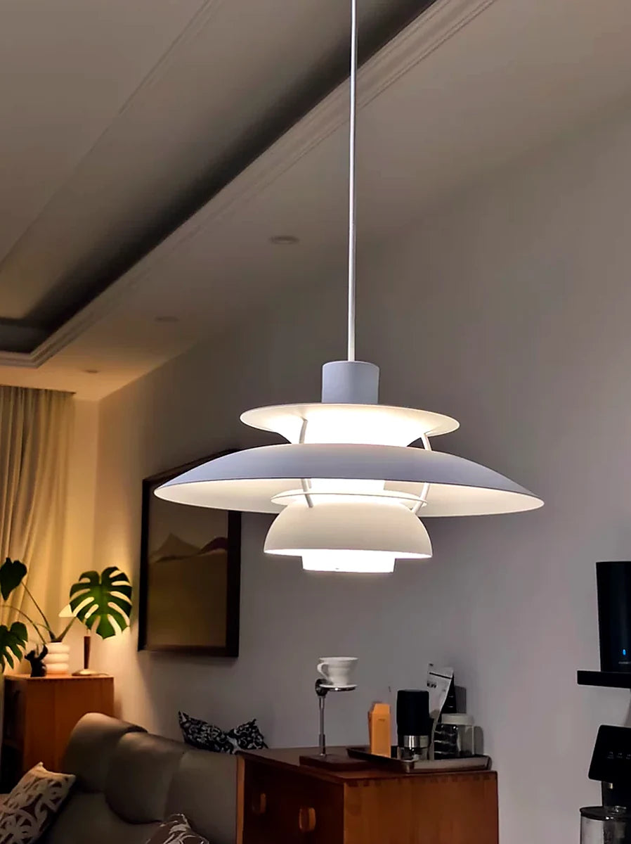 Layered Scandinavian Pendant Lamp in a living space