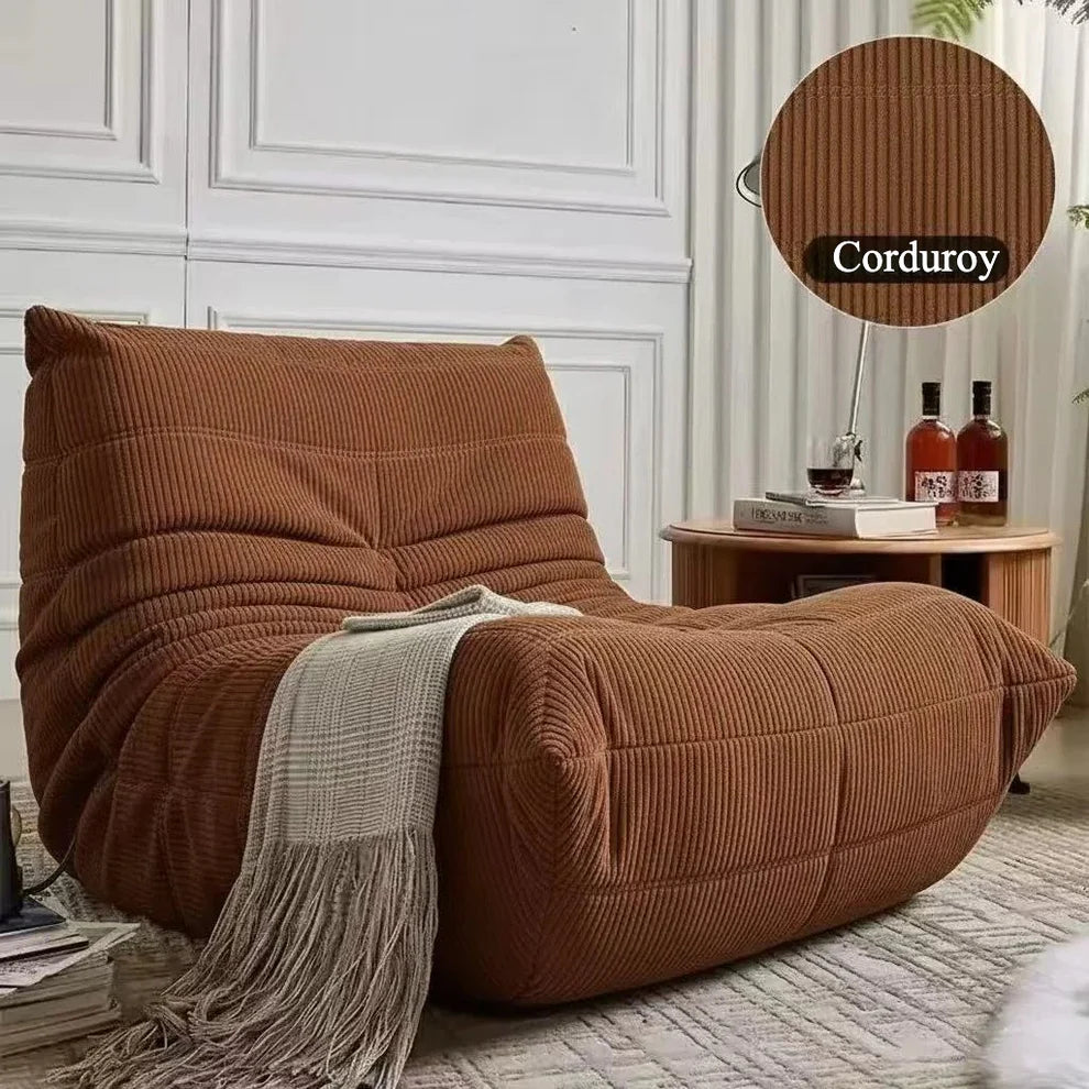 Low profile lounge module for living room seating