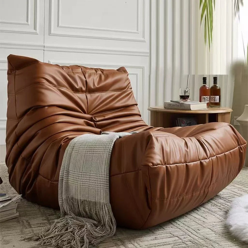 Low profile lounge module upholstery and cushion detail